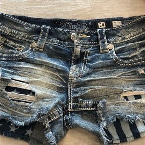 Denim shorts